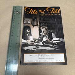 Tile And Till Magazine Eli Lilly And Company September 1934 Indianapolis Indiana