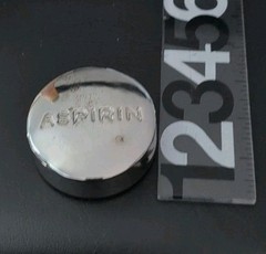 RARE Vintage Silver Oversized Novelty Asprin Paper Weight Pharmaceutical