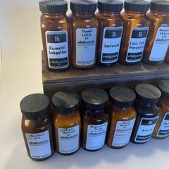 Vintage Apothecary Alchemy Glass Bottles Lot of 14 Pharmacy Chemist Lab Decor