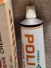Old Polident Full Tube And Box Block Drug Company Jersey City New Jersey
