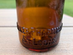 Hymosa Medicine Bottle Walker Pharmacal Company St. Louis Brown Glass Amber