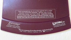 Pfizer Loestrin Estrostep Pharmaceutical Drug Rep Purple Clipboard Birth Control
