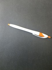 White Orange LINCARE PEN Drug Rep Pharmaceutical Promo Advertising VTG