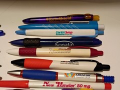 Pharmaceutical Pens Drug Rep Lot of 36 Symbyax, Lodine, Centrax, Claritin & More
