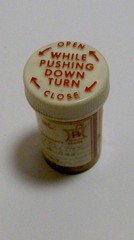 vintage 1970s Y PHARMACY pill jar Willimansett MA Boucher Chicopee 1974 medical