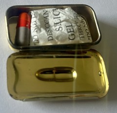 Lilly Pharmaceutical Darvon-65 Compound Pulvule Sample Tin with 1 Pulvule Inside