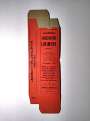 Penetrating Liniment Vintage Original EMPTY Box Universal Medicine Chicago ILL
