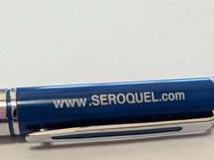 Seroquel Heavy Metal Twist PEN Drug Rep Pharmaceutical Promo Medical Advertising