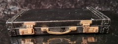 Rare 1980’s „ZIAC“ Pharmaceutical Black Miniature Briefcase Business Card Holder