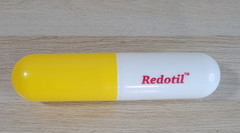 Large Redotil Pill Capsule Drug Rep Pharmaceutical 10″ Promo Display Container