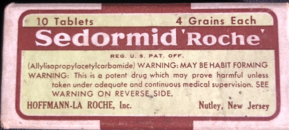 Sedormid ‘Roche’ Vintage Collectible Pharmaceutical Pillbox OOAK Medical Quack