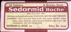 Sedormid ‘Roche’ Vintage Collectible Pharmaceutical Pillbox OOAK Medical Quack