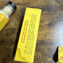 VINTAGE BAALMANN’S Gas Tablets Drugstore Apothecary MCM Medicine Pills Drugs