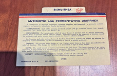 FREE SHIP! 1950s Cole’s Bismu-Rhea Antibiotic Fermentative Diarrhea St Louis