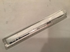 RARE BEXTRA DISCONTINUED DRUG REP PROMO CLEAR PLASTIC RULER