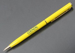 Rare Thin Yellow Colazal Metal PEN Drug Rep Pharmaceutical Promo Advertising