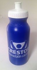 Crestor Pharma Drug Rep Blue Plastic Workout Water Bottle Doctor Nurse NICE