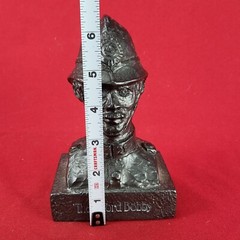 VINTAGE 1977 THE OXFORD BOBBY BOOKEND BUST BRITISH ENGLAND BRISTOL LABORATORIES