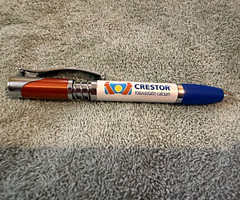 Crestor Rosuvastatin Calcium Metal Pharmaceutical Drug Rep Ballpoint Pen Works