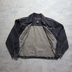 Vintage 90s Y2k Phat Farm New York Men’s Large Denim Trucker Jacket Embroidered