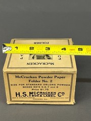 Vtg McCracken Powder Paper Folder No. 2 Pharmaceutical Rx in Box; Unused (E6)