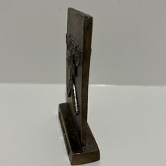 Vintage Pharmacy Brass Paperweight Tinactin Promotion Advertising Symbol