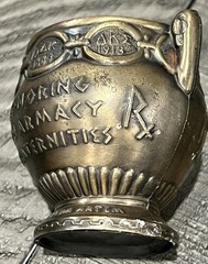 Vintage Mortar SECUNDUM ARTEM” RX Pharmacist Brass Coricidin Pharmacy