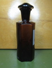 Vintage Medical Science Glass Bottle,Amber color,Germany №30824