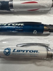 Pfizer Lipitor PENS Drug Rep Pharmaceutical Promo Medical Advertising Lot of 3