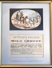The KEFTAB Patent Medicine Series Framed Wistar’s Balsam Of Wild Cherry