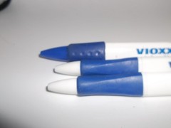 Lot of 3 Vioxx Pharmaceutical Promo Pens – Discontinued Drug Rep Marketing