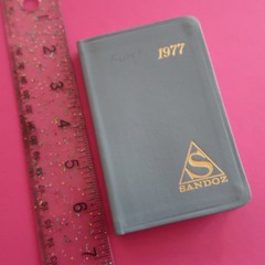 Vintage Sandoz Pharmaceutical Advertising Datebook Reference Rep Guide 1977