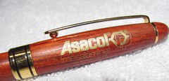 ASACOL WOODEN WOOD DRUG REP PEN GOLD ACCENTS CLASSY NEW EBAY’S ONLY ONE HURRY