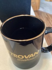 Vintage Coffee Mug Pharmaceutical Advertising “TROVAN”