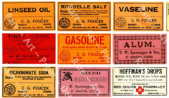 Apothecary Poison Stickers on 1 DIY Craft Sheet, Halloween Décor Stickers, 277