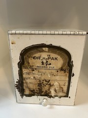 VTG DrugPak Rx Record File Box Pharmacy Apothecary Drugstore Doctor Medical