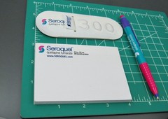 Seroquel PEN, Sticky Notes, Page Flags Drug Rep Pharmaceutical Promo Advertising