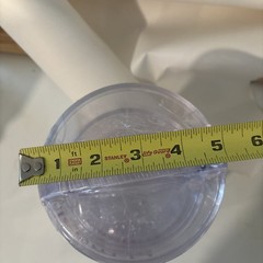 DRUG REP RARE ALLEGRA-D CLEAR PLASTIC/ACRYLIC CANISTER set of 3 pharmaceutical