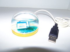 Vintage CRESTOR Pharmaceutical Drug Rep Aqua Computer Mouse USB Collectible NEW