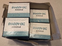 Vintage 1950s Shadow-Enz Prophylactics Master Box Set Condoms Trojans Pharmacy