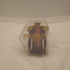 Flexeril Lucite Metal Ring Letter Holder Merck Co Drug Rep Promo Pharma Vintage