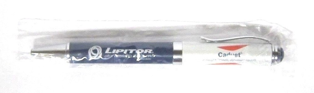 Drug Rep LIPITOR / CADUET Collectible Heavy Metal Pen RARE