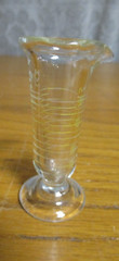 Vintage Graduated Beaker 80 Microliter Glass Footed Pharmacy – 2 3/4″ tall – EUC