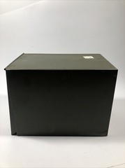 Vintage Phillips Metal File Pharmacy Prescription Box Industrial Rx Green