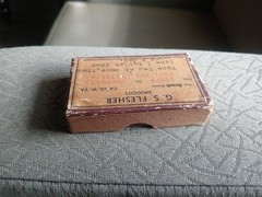 Vintage Cardboard Prescription Pill Box G. S. FLESHER CAIRO, W. VA.
