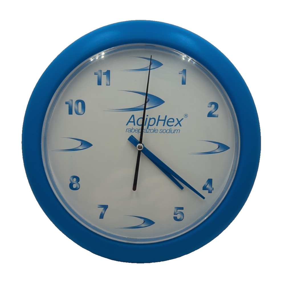 Pharmaceutical Drug Rep AcipHex 10″ Promo Wall Clock Doctors Office Works!