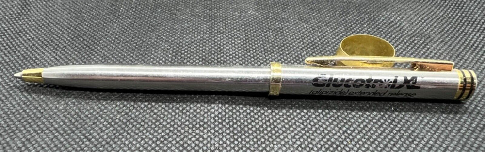 GLUCOTROL XL Medical Drug Rep Pharmaceutical Pen Heavy Metal Advertising