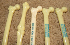 Lot of 8 Medical Orthopedic Skelton Pens – shaped like bones