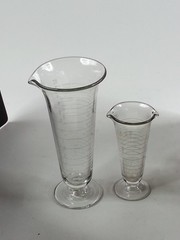 2 Piece Marisco Apothecary Clear Medical Measuring Beakers