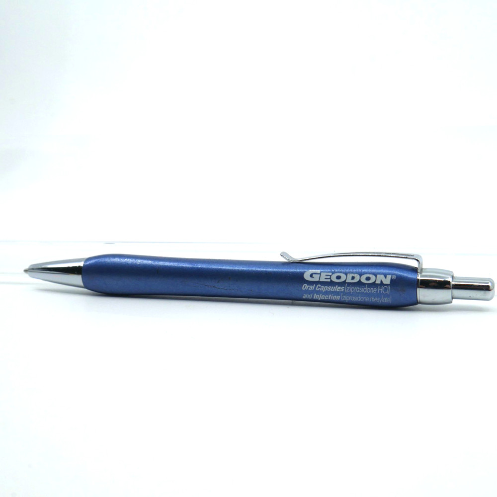 GEODON Collectible Heavy Metal Pharmaceutical Drug Rep Pen *HARD TO FIND*